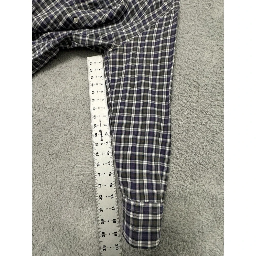 J. Crew Shirt Men's M Plaid Button‎ Down Long Sleeve Crosby 120's 2-ply Cotton